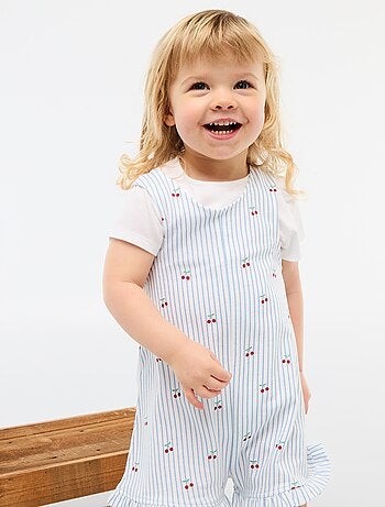 Completo 2 pezzi T-shirt + tutina corta