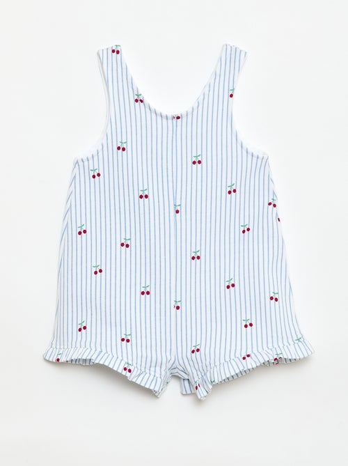 Completo 2 pezzi T-shirt + tutina corta - Kiabi