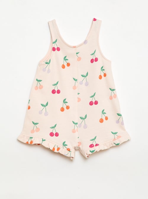 Completo 2 pezzi T-shirt + tutina corta - Kiabi