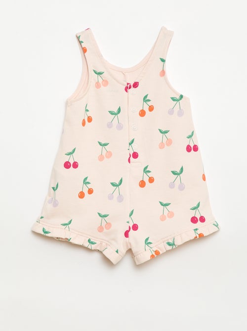 Completo 2 pezzi T-shirt + tutina corta - Kiabi