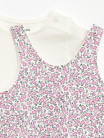 Completo 2 pezzi T-shirt + tutina corta