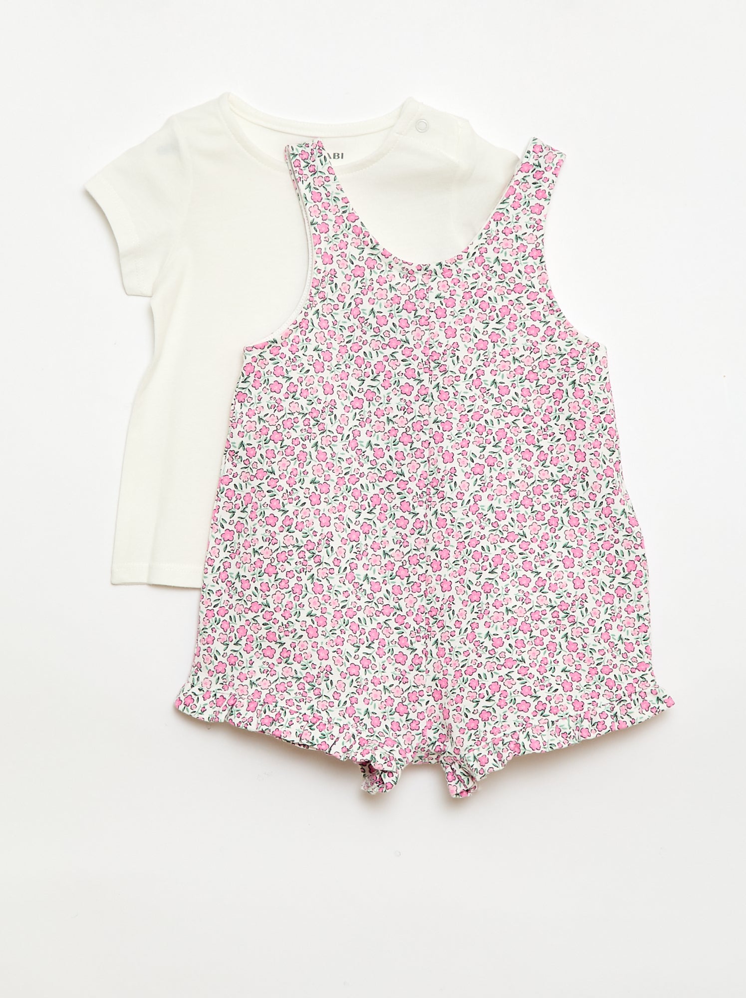 Completo 2 pezzi T-shirt + tutina corta