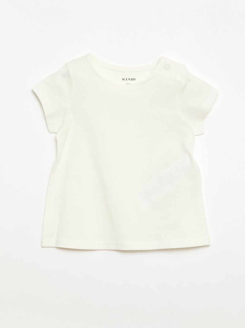 Completo 2 pezzi T-shirt + tutina corta Rosa - Kiabi