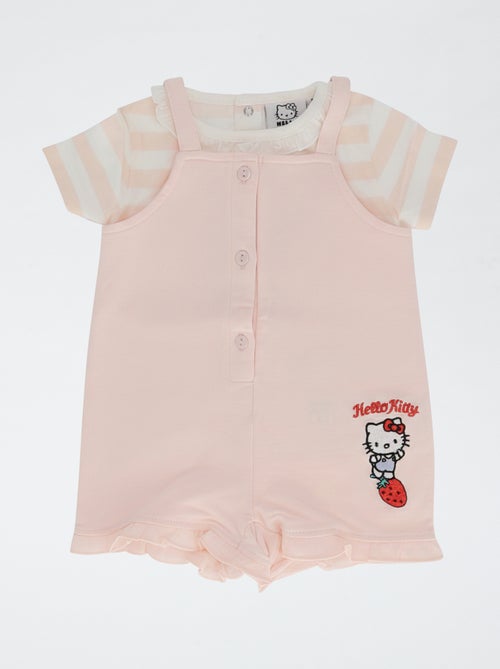 Completo 2 pezzi tutina corta + T-shirt super 'Hello Kitty' - Kiabi