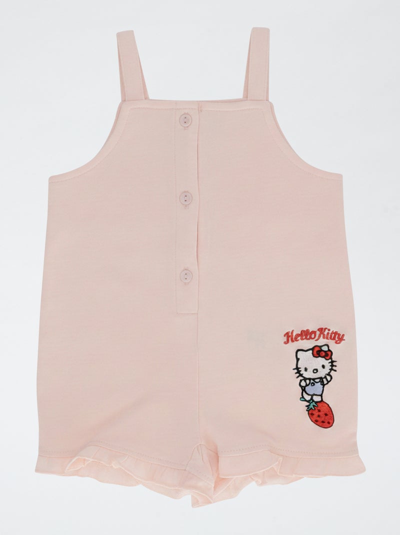 Completo 2 pezzi tutina corta + T-shirt super 'Hello Kitty' Rosa - Kiabi