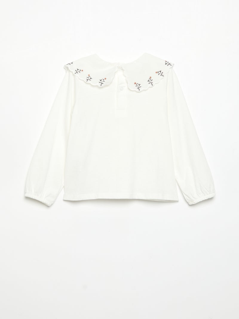 Completo 3 pezzi - Cardigan senza maniche + T-shirt + pantaloni Bianco - Kiabi