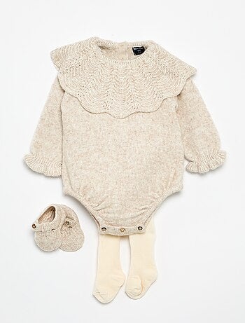 Completo 3 pezzi - pagliaccetto + collant + scarpine
