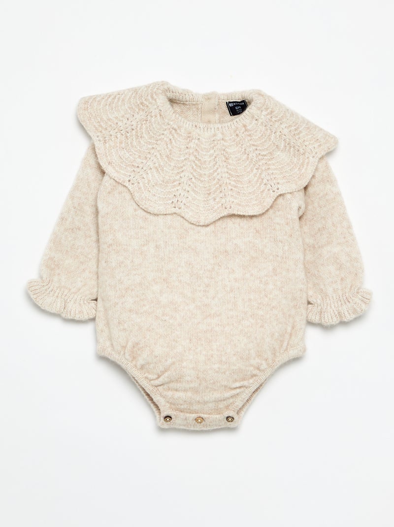 Completo 3 pezzi - pagliaccetto + collant + scarpine Beige - Kiabi
