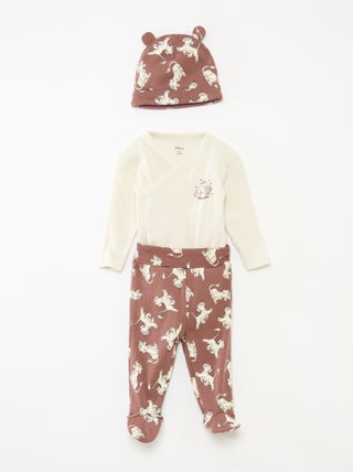 Completo 3 pezzi body + leggings + berretto 'Disney'