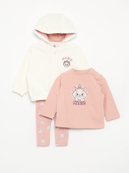 Completo 3 pezzi 'Disney' - felpa con cappuccio + T-shirt + leggings - Kiabi Completo 3 pezzi 'Disney' - felpa con cappuccio + T-shirt + leggings - Kiabi