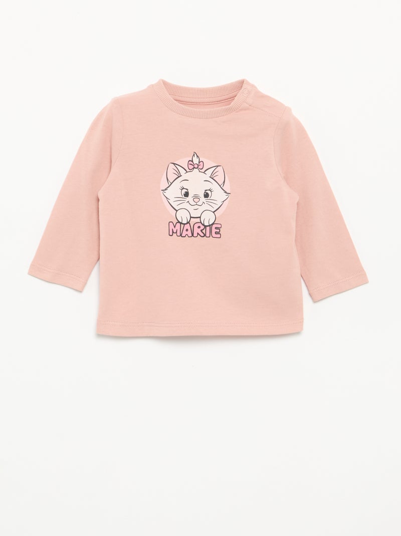Completo 3 pezzi 'Disney' - felpa con cappuccio + T-shirt + leggings Rosa - Kiabi