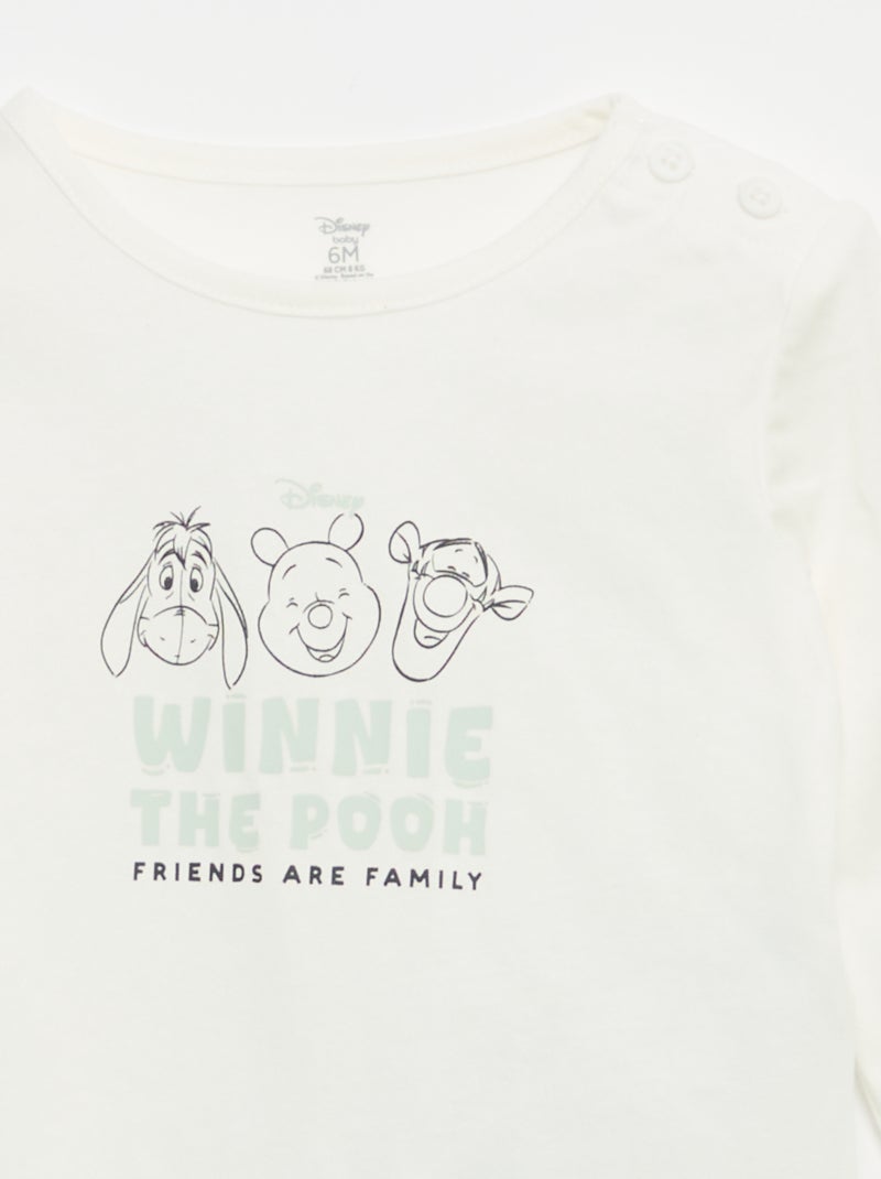Completo 3 pezzi 'Disney' - Felpa + pantaloni + T-shirt a maniche lunghe Beige - Kiabi