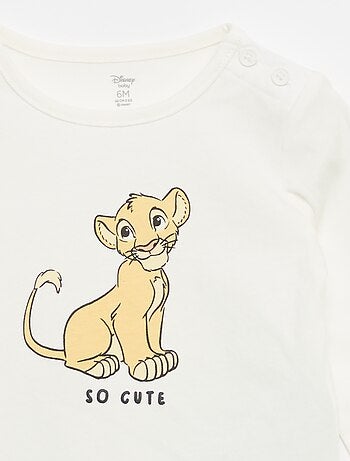 Completo 3 pezzi 'Disney' - Felpa + pantaloni + T-shirt a maniche lunghe