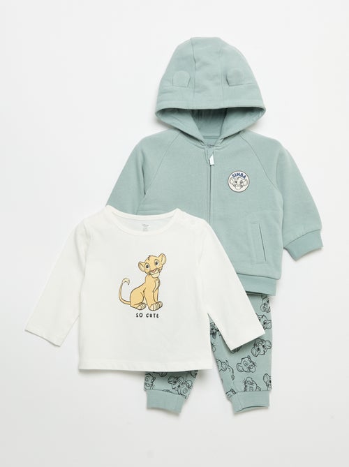 Completo 3 pezzi 'Disney' - Felpa + pantaloni + T-shirt a maniche lunghe - Kiabi