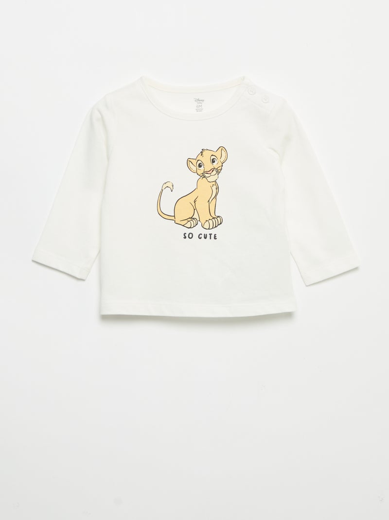 Completo 3 pezzi 'Disney' - Felpa + pantaloni + T-shirt a maniche lunghe Verde - Kiabi