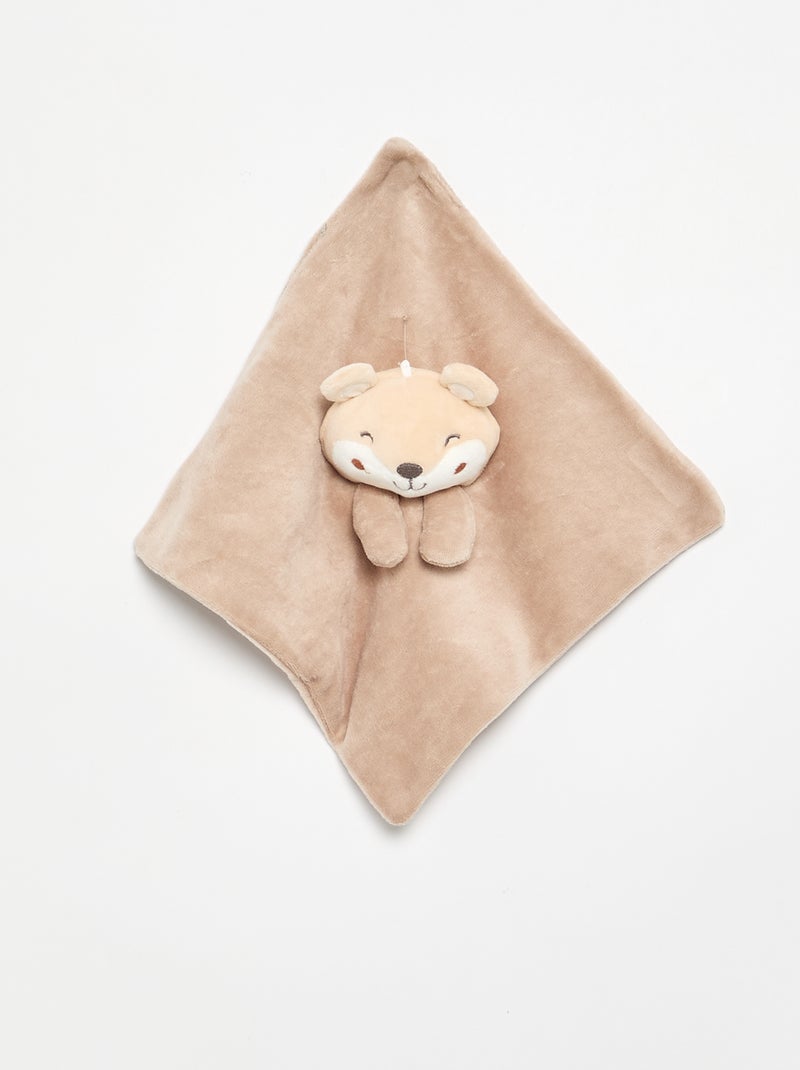 Completo 3 pezzi 'Petit Béguin' - Body + pigiama + doudou Beige - Kiabi
