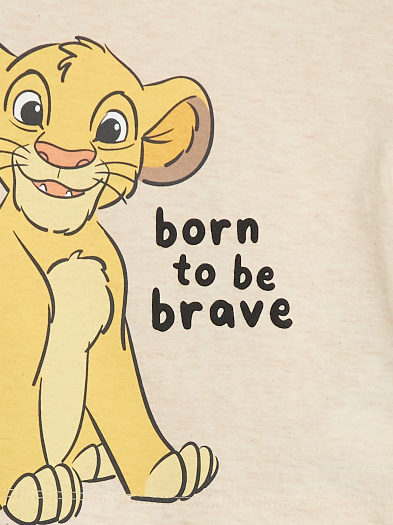 Completo 3 pezzi 'Simba' - maglietta + pantaloni da jogging + felpa Beige - Kiabi