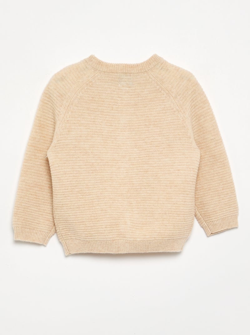 Completo 4 pezzi in lana e cashmere - premium Beige - Kiabi