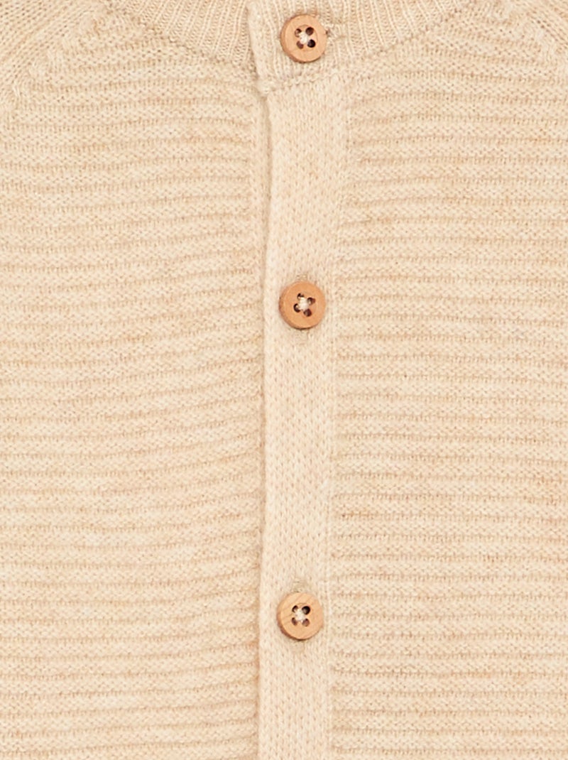 Completo 4 pezzi in lana e cashmere - premium Beige - Kiabi