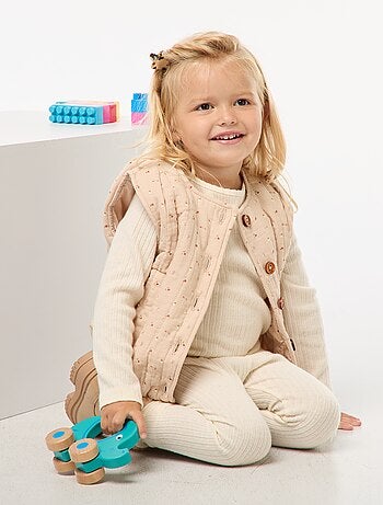 Completo a costine con gilet senza maniche - 3 pezzi