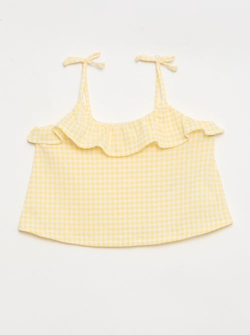 Completo a fantasia Vichy shorts + canotta - 2 pezzi - Kiabi