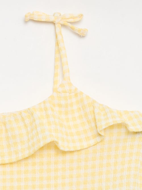 Completo a fantasia Vichy shorts + canotta - 2 pezzi - Kiabi