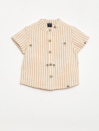 Completo a righe 2 pezzi - camicia + pantaloncini