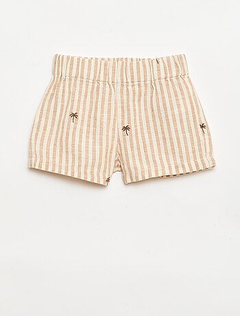 Completo a righe 2 pezzi - camicia + pantaloncini