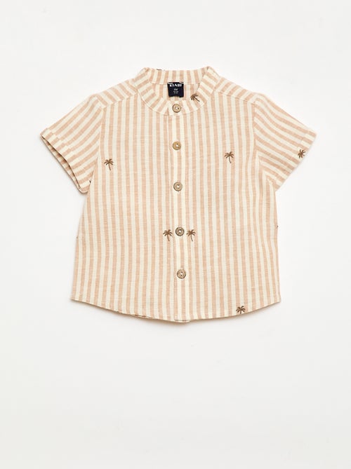 Completo a righe 2 pezzi - camicia + pantaloncini - Kiabi