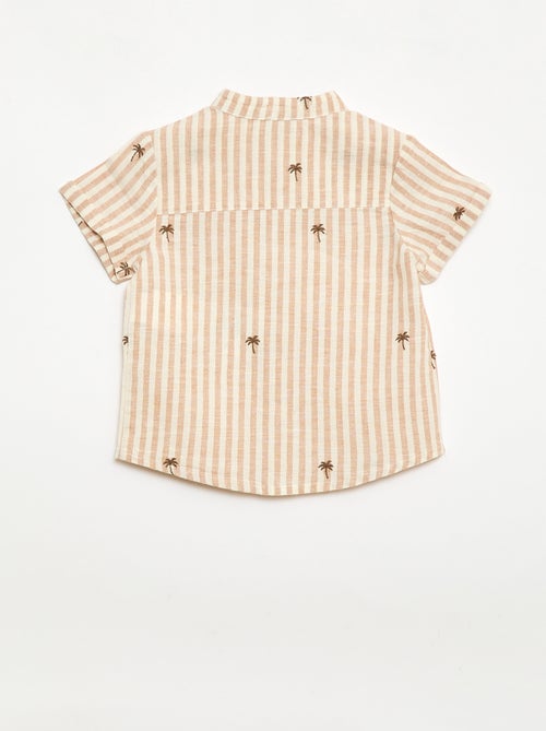 Completo a righe 2 pezzi - camicia + pantaloncini - Kiabi