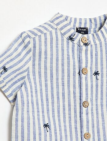 Completo a righe 2 pezzi - camicia + pantaloncini