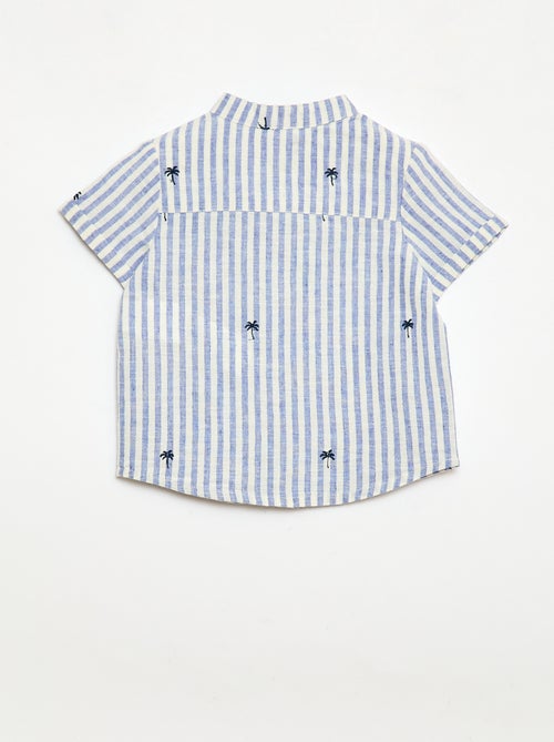 Completo a righe 2 pezzi - camicia + pantaloncini - Kiabi Completo a righe 2 pezzi - camicia + pantaloncini - Kiabi