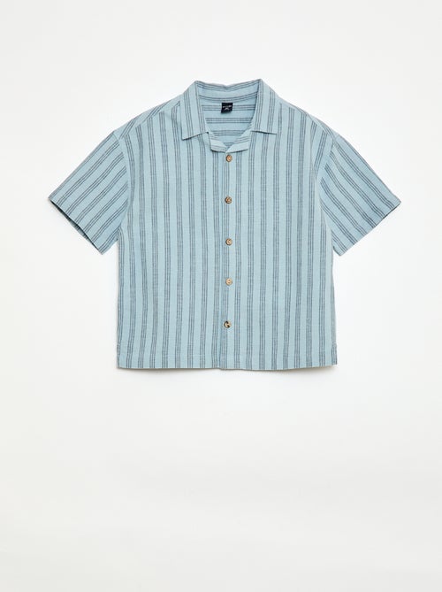 Completo a righe camicia + short - Kiabi