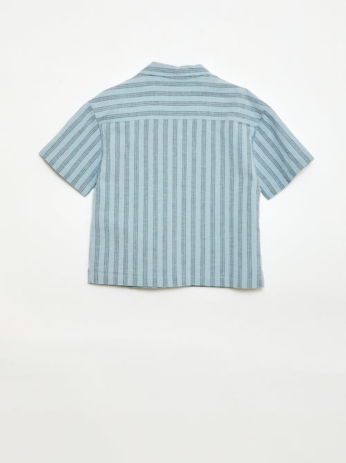 Completo a righe camicia + short - Kiabi