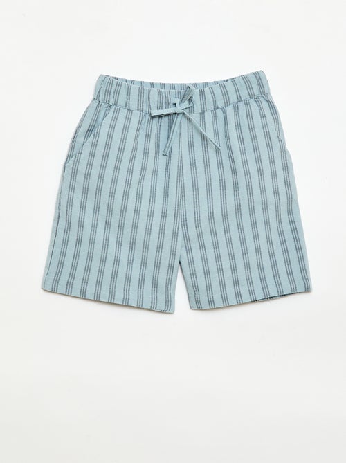 Completo a righe camicia + short - Kiabi