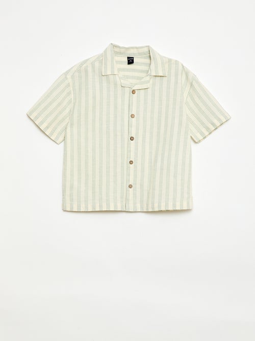 Completo a righe camicia + short - Kiabi