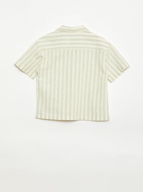 Completo a righe camicia + short - Kiabi