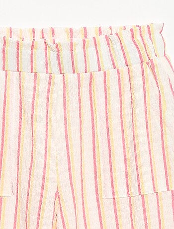 Completo a righe t-shirt + pantaloni - 2 pezzi