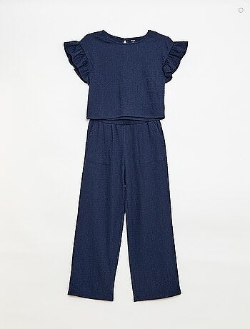 Completo a righe t-shirt + pantaloni - 2 pezzi