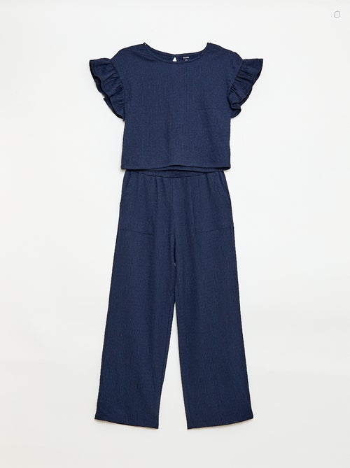 Completo a righe t-shirt + pantaloni - 2 pezzi - Kiabi Completo a righe t-shirt + pantaloni - 2 pezzi - Kiabi