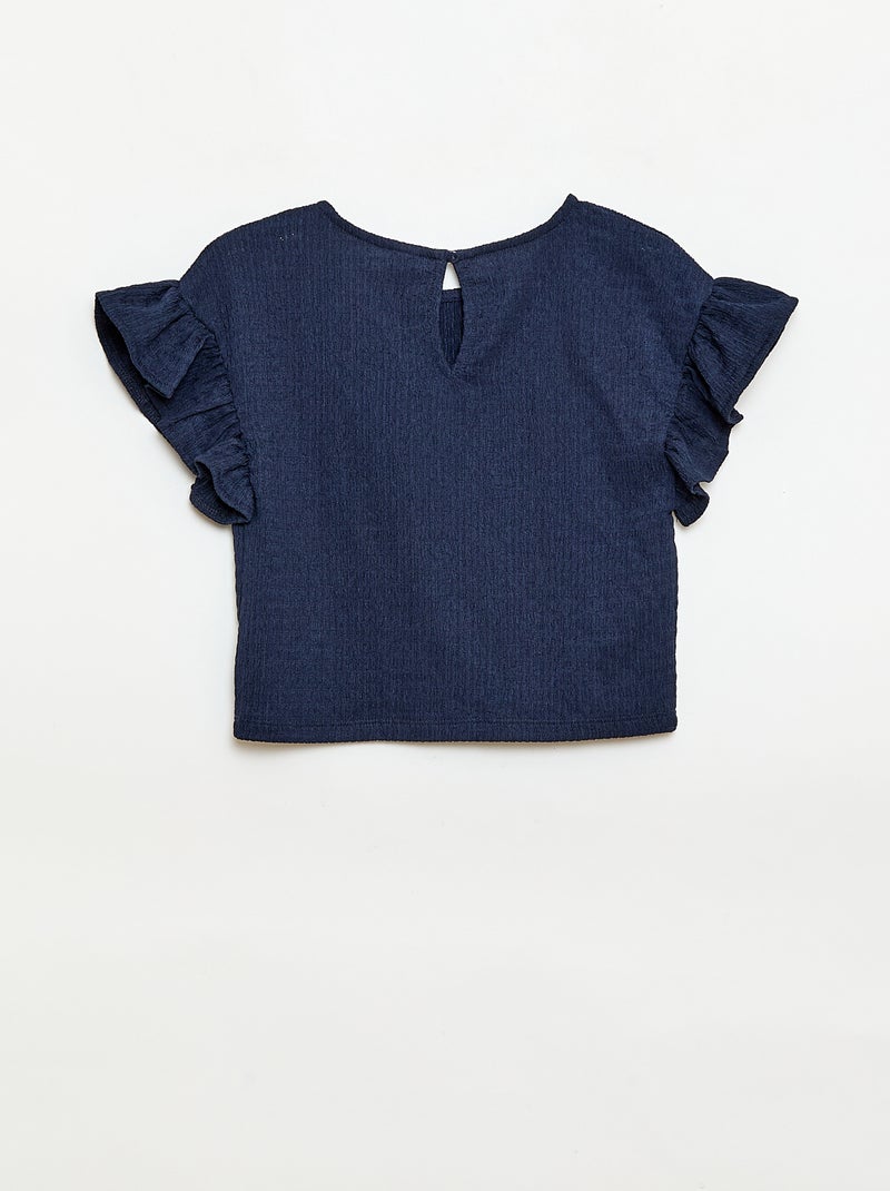 Completo a righe t-shirt + pantaloni - 2 pezzi Nero - Kiabi