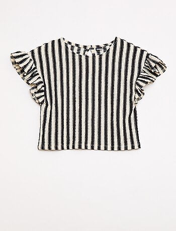 Completo a righe t-shirt + pantaloni - 2 pezzi