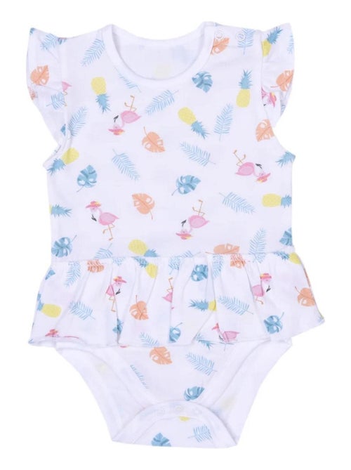 Completo abito body e cappello in cotone biologico per neonata, collezione tropi | kitikate | kitika - Kiabi Completo abito body e cappello in cotone biologico per neonata, collezione tropi | kitikate | kitika - Kiabi