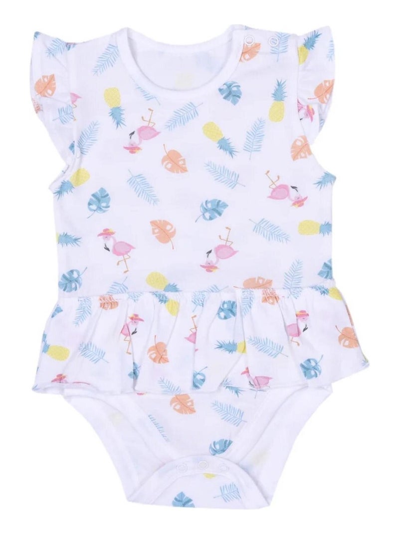 Completo abito body e cappello in cotone biologico per neonata, collezione tropi | kitikate | kitika Bianco - Kiabi