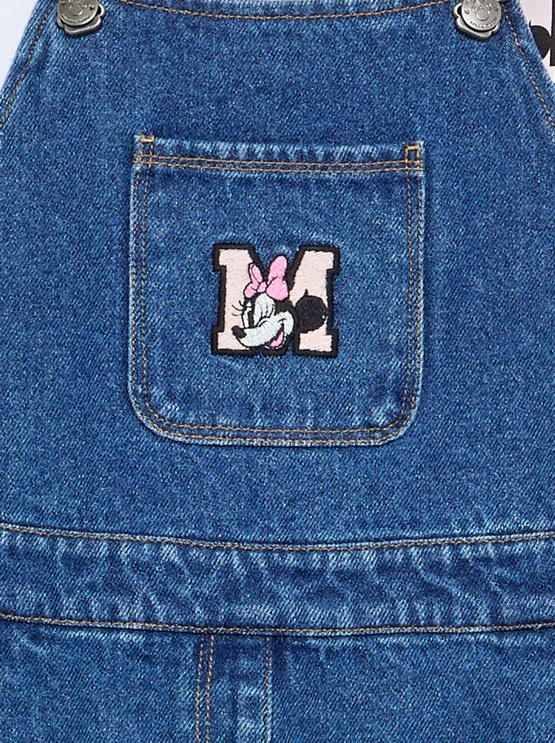 Completo abito in denim + t-shirt 'Minnie' Blu - Kiabi