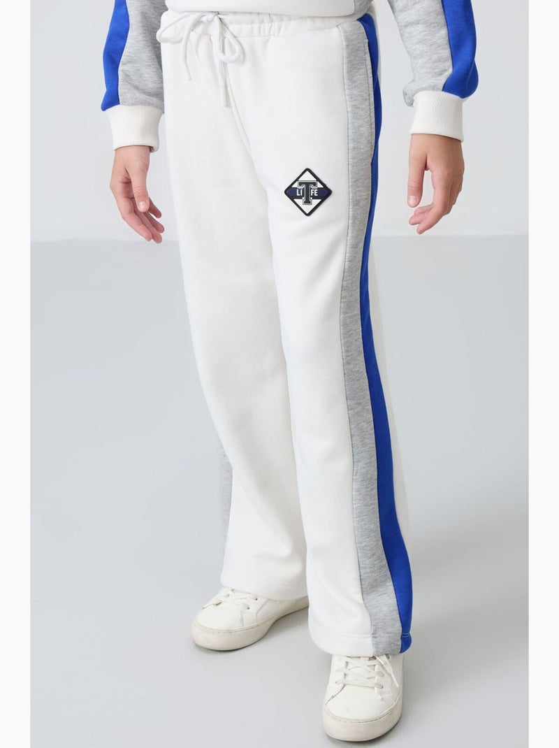 Completo active in 2 pezzi in cotone e poliestere tommy Bianco Grigio Blu - Kiabi