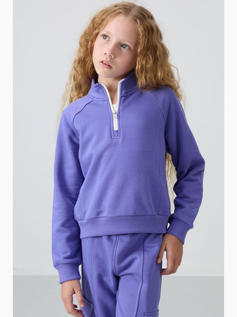 Completo active in 2 pezzi in cotone e poliestere tommy Lavanda - Kiabi