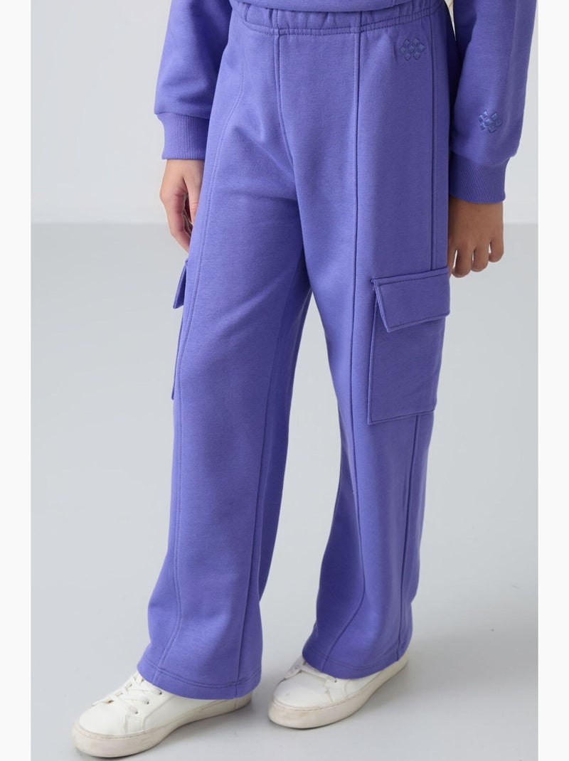 Completo active in 2 pezzi in cotone e poliestere tommy Lavanda - Kiabi