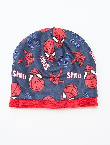 Completo berretto + scaldacollo + guanti 'Spiderman' 'Marvel' - 3 pezzi