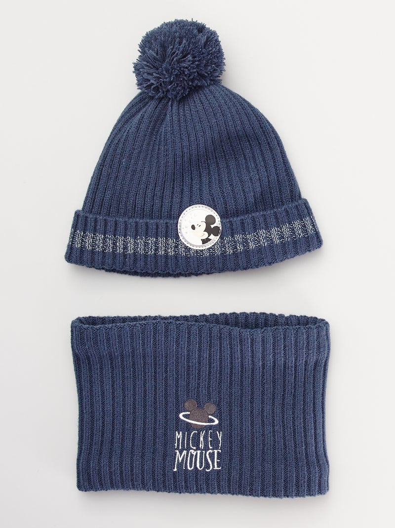 Completo berretto + snood 'Topolino' BLU - Kiabi